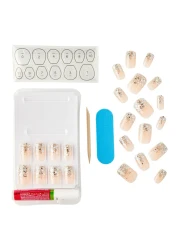 Kiss Gel Fantasy Collection False Nails KGN01 Pink 24 PCS