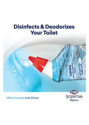 كلوركس سينتيفا منظف المرحاض ، برائحة نسيم البحر الأحمر المهدئة، 709 مل