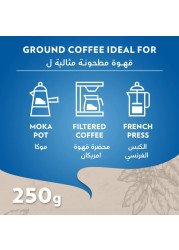 Lavazza Dek Decaffeinated Ground Coffee, 250g