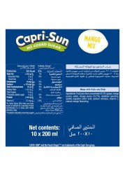 Capri-Sun No Added Sugar Mango Mix Juice 200ml Pack of 10