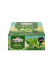 Ahmad Tea Mint Mystique Flavoured Green Tea with Mint Leaves Tea Bags 100 Tea Bags