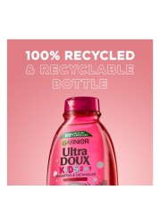 Garnier Ultra Doux Cherry Soft Almond Kids 2-In-1 Shampoo And Detangler Pink 400ml