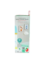 بيجيون سوفت تاتش زجاجة رضاعة بلاستيكية ذات العنق العريض أزرق 240 ملل