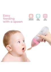 ديزني ميني ماوس ملعقة توزيع طعام الأطفال من السيليكون - متعدد الألوان 90 ملل