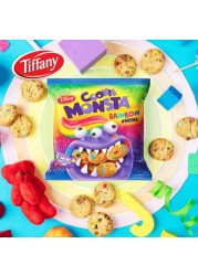 Tiffany Monsta Rainbow Crunchy Mini Chocolate Chip Cookies, 28g Pack of 8