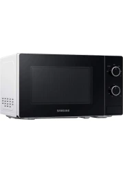 Samsung Solo Microwave Oven with Full Glass Door 20L White Dual Dial MS20A3010AH/SG
