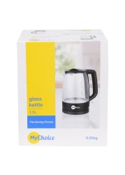 MyChoice Glass Electric Kettle MKT-233G Black 1.7L