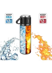 Fitto 500ML Vacuum Flask Stainless Steel Water Bottle with Gift Box Insulated Coffee Tumbler for Hot & Cold Drinks Travel Mug for Office, Home, and Outdoors Leakproof & Durable