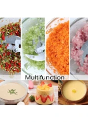 Fitto Electric Meat Grinder 3.8L &ndash; High-Power Food Processor for Grinding Meat, Sausages, Vegetables, and More &ndash; Stainless Steel Blades, Easy to Use, Ideal for Home Kitchens