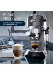 DeLonghi Espresso Coffee Machine Dedica Style Manual Barista Pump EC685.BK Black