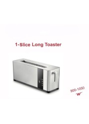 2 Slice Toaster Single Slot with Extra-Wide Space Design &ndash; Adjustable Temperature Control, Defrost &amp; Reheat Functionsfor Bread, Bagels &amp; Snacks, Stainless Steel