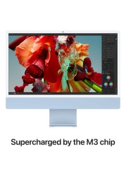Apple iMac 24-Inch 8GB RAM 256GB SSD Full HD Monitor Arabic Blue