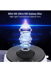 FIPKA Star Projector light، 12 في 1 جهاز عرض بلانيتيريوم ستار ضوء ليلي واقعي مرصع بالنجوم، دوران 360 درجة، توقيت، تصميم كتم الصوت، تأثير الإسقاط لغرفة النوم