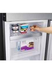 Hitachi Bottom Freezer Refrigerator Glass Black 320L Net Capacity RBG410PUK6GBK