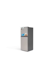 Terim 220L Net Capacity Double Door Top Mount Refrigerator Bright Silver TERR300S