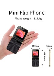 Hope Flip Mobile Phone with Auto Call Recording FM Radio, Speed Dial Magic Voice GSM Dual SIM Unlocked Foldable Cellphone