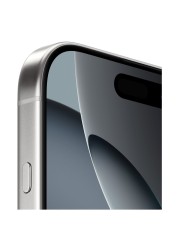 أبل آيفون 16 برو هاتف ذكي بمساحة ذاكرة 256 غيغابايت يدعم إتصال 5G - تيتانيوم أبيض