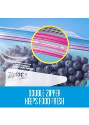 Ziploc Seal Top Food Freezer Quart 38 Bags