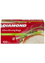 Diamond Zipper Sandwich 100 Bags