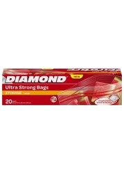 Diamond Zipper Storage Bags Large 20 PCS