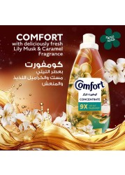 Comfort Concentrate Fabric Softener, Lily Musk &amp; Caramel, 1.4L