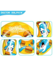 Doctor Dolphin Inflatable Swim Ring 60 cm for 4+ Years &ndash; Featuring Fun Designs With Dolphin