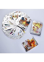 Silver Pokemon Cards Set (55 pcs) - Including Vmax Rares V Series GX EX Rares Charizard Common Cards