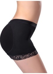 Women’s Padded Butt Lifter Shapewear, Push-Up Hip Enhancer Control Panties, Seamless Tummy Control Boyshorts with Removable Padding for Natural Curves