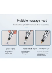 قلم الوخز بالإبر 3 في 1 مدلك قلم طاقة ميريديان الإلكتروني، آلة الوخز بالإبر بالليزر الكهربائية، أداة علاجية لتخفيف الآلام، مدلك نبض ميريديان لتخفيف الألم واسترخاء العضلات