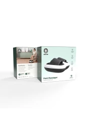 Foot Massager with Two Massage Modes of Heating and Air Pressure, Green Lion GNFOOTMGWH - White &amp; Black