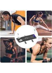 Multifunctional Portable Abdominal Workout Board Plank Trainer Pilates Reformer Set (Grey)