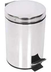 Moonlight Stainless Steel Dustbin, Pedal Bin - 3 Liter, Silver