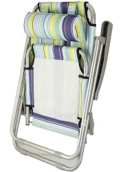GO2CAMPS Camping Chair with Headrest-Folding Camping Chair-Picnic Chair High Quality Beach Chair for Garden Balcony or Festivals Outdoor Collapsable Chair as Fishing Chair,Festival Chair (Multicolour)