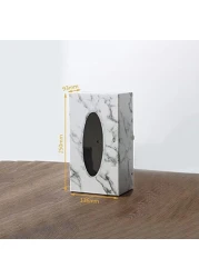 حامل غطاء علبة المناديل - منظم أنيق لحامل المناديل لغرفة المعيشة والمكتب وغرفة النوم والحمام - تصميم أنيق للمكتب والمنضدة والطاولة