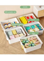 Cozy Nest 3-Layer Children's Toy Plastic Rolling Drawer Clothes Storage Box Organizer With Wheels For Office Kitchen Container Bathroom Living or Playroom Study