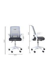 Arfan Ergonomic Office Chair with Lumbar Support, Thicker Cushion, 360-Degree Swivel, Adjustable Height, and Smooth Casters &ndash; Durable &amp; Comfortable Desk Chair for Home and Office