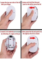 Radiotronics Motion Activated Toilet Night Light, Auto Motion Sensor Toilet Seat Night Light Bathroom Nightlight with Red and Green Light