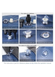 Inflatable Back Seat car Air Mattress Travel Air Bed Cushion with Auto Pump and Two Pillows, Portable Camping Vacation Rest Sleeping Pad Fits Universal SUV Truck Minivan Separable Extended