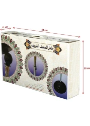 حامل القرآن الكريم أكريليك قابل للتعديل - فضي
