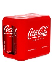 Coca-Cola Original Taste Carbonated Soft Drink Can 330ml Pack of 6