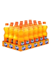 Fanta Orange Carbonated Soft Drink Pet 500ml Pack of 24