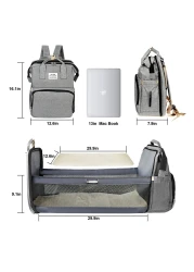 Baby Diaper Bag Waterresistent Travel Backpack with seat and changing station Bag for Boys and Girls Large Capacity Baby Registry Newborn Baby Essential Gifts