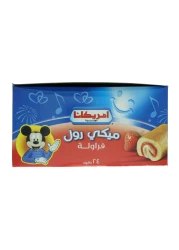 Americana Strawberry Mickey Roll Cake 20g Pack of 24