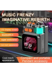 Porodo Soundtec Pocket Elite Speaker &amp; Dialer, 100Hz-20kHz Frequency Range, 1200mAh Battery, 5W Rated Power, Bluetooth 5.4, 2.64&quot; Touch Display, Micro SD Slot, HiFi Sound
