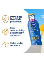 نيڤيا صان لوشن الشمس المرطب للأطفال صن كيدز مويستشرايزنغ SPF 50+ 200 مل
