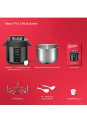 Nutricook Smart Pot 2 Pressure Cooker NC-SP204K Black 6L