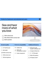 HP Series 5 27 inch FHD Monitor with Speakers - 527sa