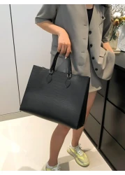 Fashion Snake Print Four Seasons Versatile Travel Shopping Bag Oversized Tote Tote Bag School Bag Back To School Backpack Large Capacity Business Casual Portable Lightweight Suitable For Teen Girls Wo