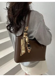 Retro Soft Leather Tote Bag For Women Large Capacity Shoulder Bag Personalized Minimalist Office Commute Handbag 2025 Spring Collection