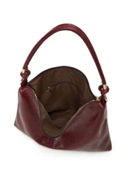 New Vintage Shoulder Bag For Women PU Leather Commuter Tote Bag European And American Style Fashion Handbag Retro Inspired Bag Fashionable Burgundy Bag